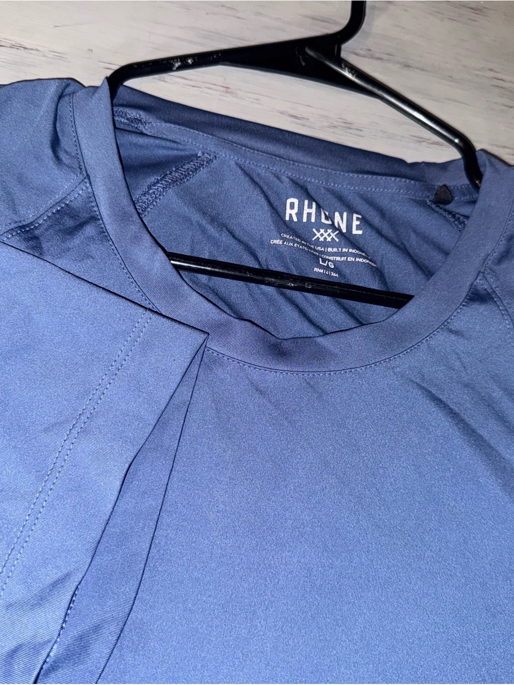 Rhone Reign Performance Men’s L Blue Athletic Workout Training Stretch 10006